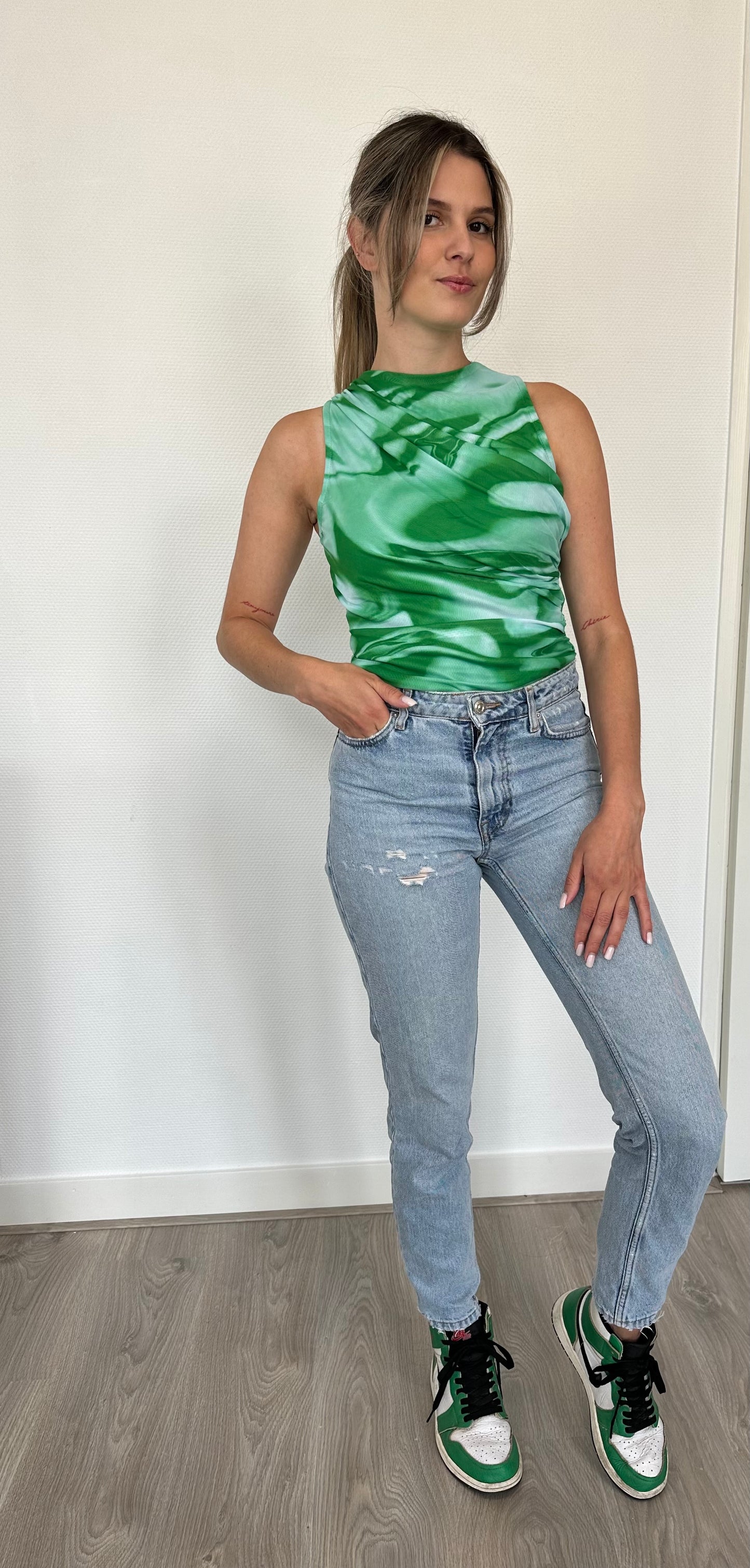 Tie dye body Green