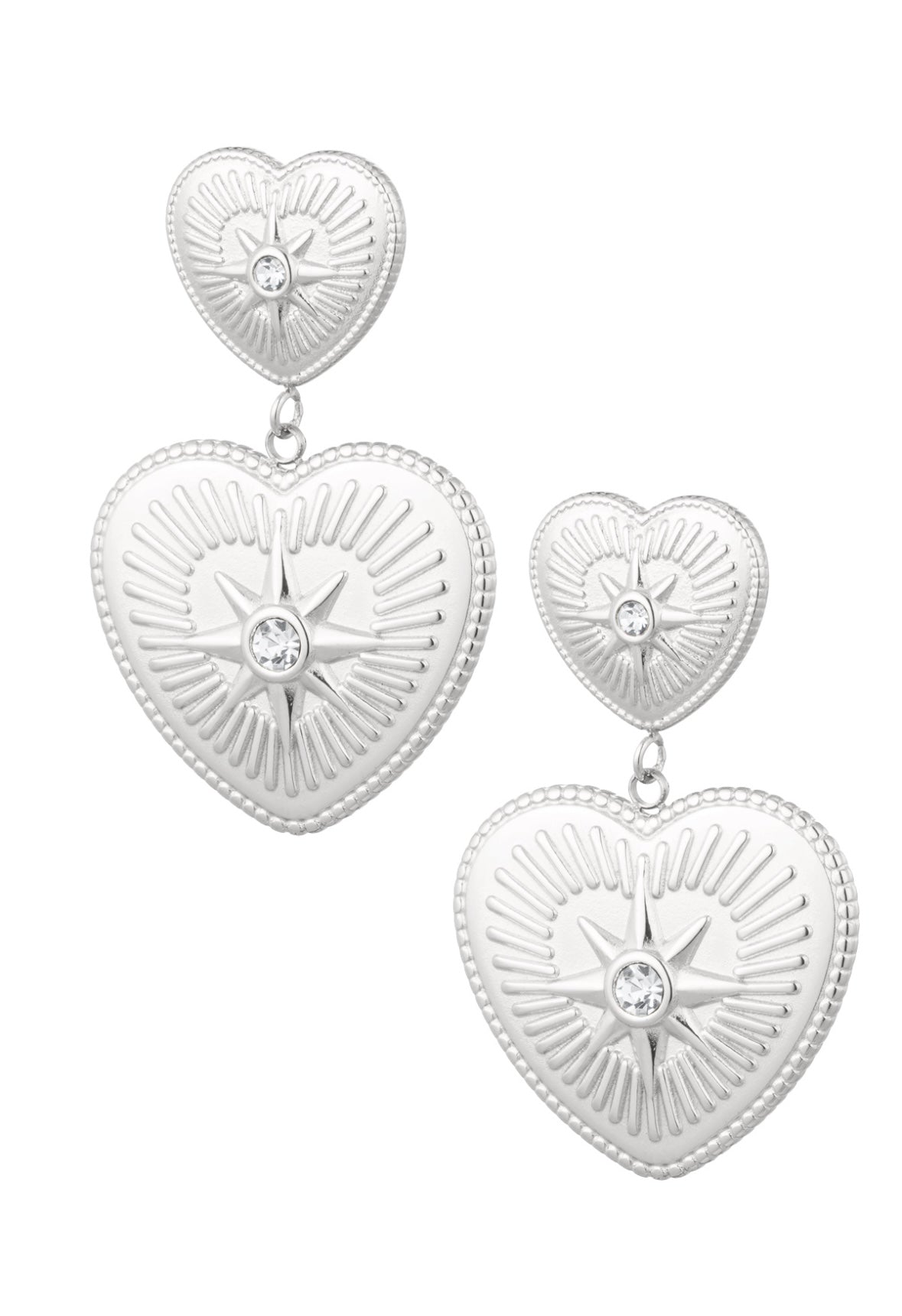 Oorbellen hartjes hangers